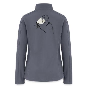 Noir Reader Under Spotlight - Women’s Soft Shell Jacket - gray - Back