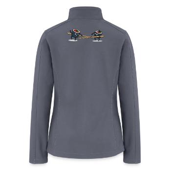 Japanese Cuisine Rice Sushi Meal Sticks - Women’s Soft Shell Jacket - gray - Back