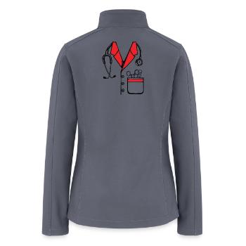 Doctor Stethoscope - Women’s Soft Shell Jacket - gray - Back