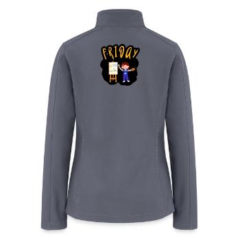 Friday Art Day Kid - Women’s Soft Shell Jacket - gray - Back