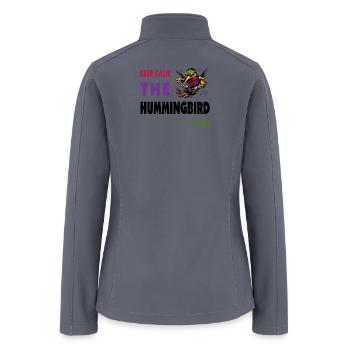 Keep Calm - The Kolibri Is There - Women’s Soft Shell Jacket - gray - Back