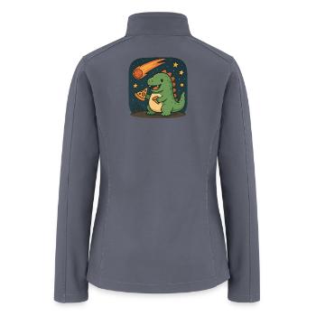 Dinosaur Space Adventure Design - Women’s Soft Shell Jacket - gray - Back