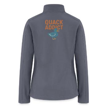 Quack Addict Duck Tee - Women’s Soft Shell Jacket - gray - Back