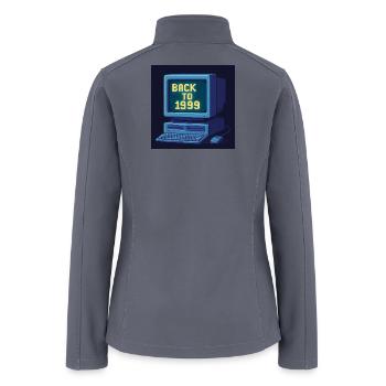Back to 1999 - Women’s Soft Shell Jacket - gray - Back