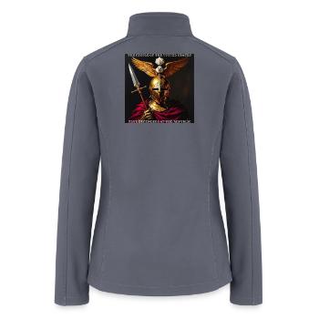 We, the People-- Defenders of USA - Women’s Soft Shell Jacket - gray - Back