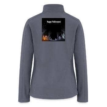 Halloween Graveyard Glow - Women’s Soft Shell Jacket - gray - Back