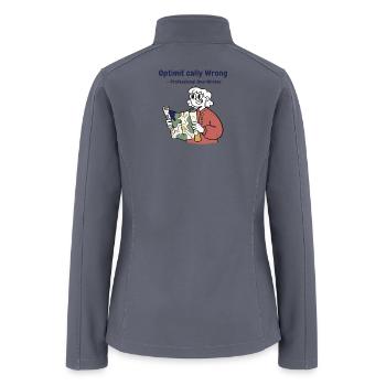 Optimistically Wrong – Professional Overthinker - Women’s Soft Shell Jacket - gray - Back