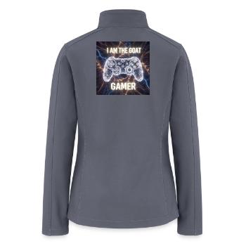 Crystal Core GOAT Gamer - Women’s Soft Shell Jacket - gray - Back