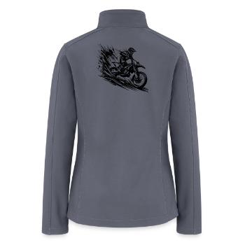 Off-road Machine Mud Hobby Motorsport - Women’s Soft Shell Jacket - gray - Back