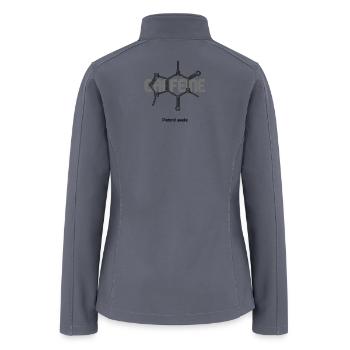 Caffeine Molecule Coffee Tee - Women’s Soft Shell Jacket - gray - Back