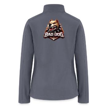 Bad Dog Spike Mascot - Women’s Soft Shell Jacket - gray - Back