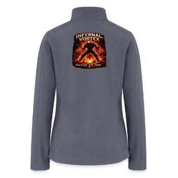 Infernal Vortex: Unleash the Core - Women’s Soft Shell Jacket - gray - Back