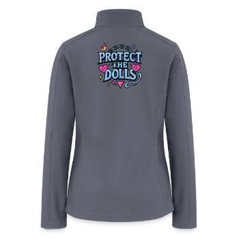 Protect The Dolls Chain Art - Women’s Soft Shell Jacket - gray - Back