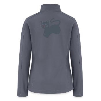 Cat in the comfort of home - Women’s Soft Shell Jacket - gray - Back