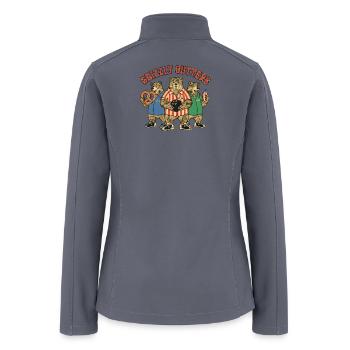 Grizzly Bowling Trio - Women’s Soft Shell Jacket - gray - Back