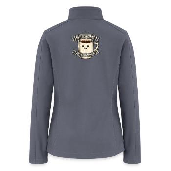 Retro Caffeine Dose - Success & Sacrifice - Women’s Soft Shell Jacket - gray - Back