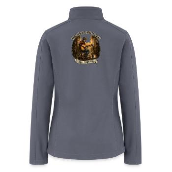 Hard Work Honest Living Small Town Soul Design - Women’s Soft Shell Jacket - gray - Back