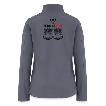 Red Nerd Stamp Tee - Women’s Soft Shell Jacket - gray - Back