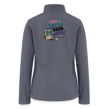 Retro Computer Algorithm Vintage Humor - Women’s Soft Shell Jacket - gray - Back