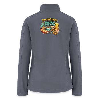 Energy Saving Mode Cozy Scene - Women’s Soft Shell Jacket - gray - Back
