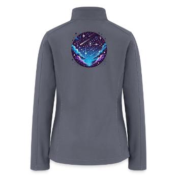 Celestial Circle Meteor Dream - Women’s Soft Shell Jacket - gray - Back