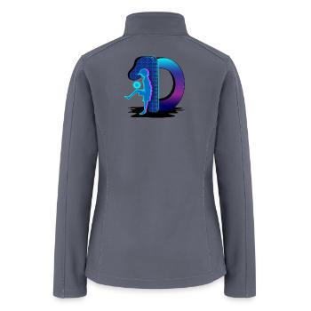 Neon Silhouette in Portal - Women’s Soft Shell Jacket - gray - Back