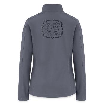 Away With You - Sarcastic Introvert Humor - Women’s Soft Shell Jacket - gray - Back