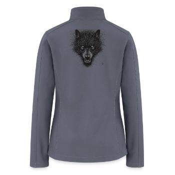 Entwined Night Wolf - Women’s Soft Shell Jacket - gray - Back