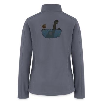Funny Bigfoot Loch Ness Monster - Women’s Soft Shell Jacket - gray - Back