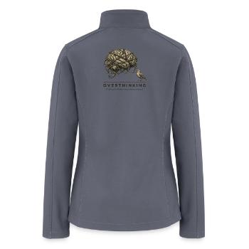 OverthinkinG Brain Barbed Wire - Women’s Soft Shell Jacket - gray - Back