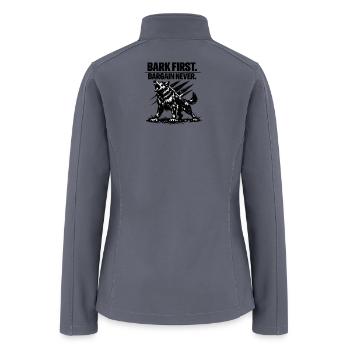 Bankfist Wolf Howl Graphic - Women’s Soft Shell Jacket - gray - Back