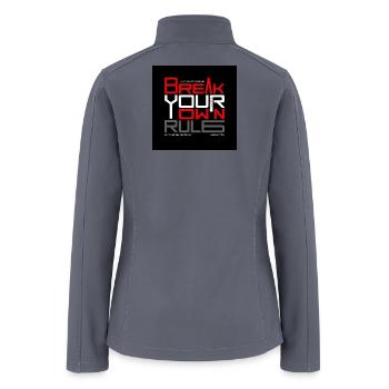 Break_the_limits-_Explosive_Action_Motivatt - Women’s Soft Shell Jacket - gray - Back