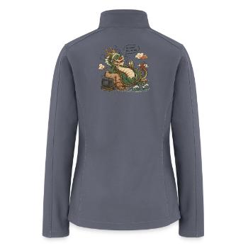 Lazy Dragon - Women’s Soft Shell Jacket - gray - Back