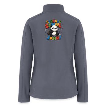 Schönes Schuljahr Panda Grafik - Women’s Soft Shell Jacket - gray - Back