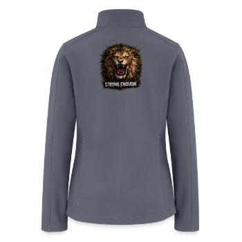 Lion motivation - Women’s Soft Shell Jacket - gray - Back
