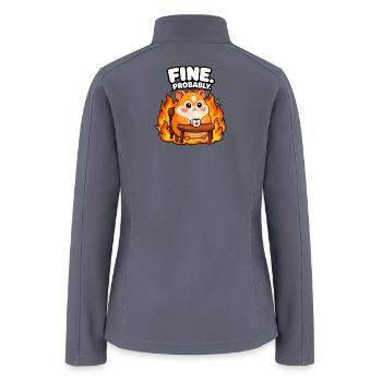 Fine. Probably - Women’s Soft Shell Jacket - gray - Back