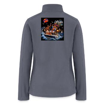 Life is Better on the Water Boat Crew - Women’s Soft Shell Jacket - gray - Back