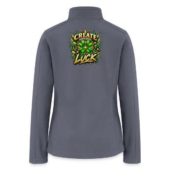 Create Your Own Luck - Women’s Soft Shell Jacket - gray - Back