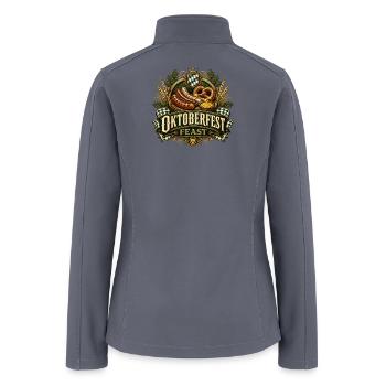 Oktoberfest Feast Banner - Women’s Soft Shell Jacket - gray - Back