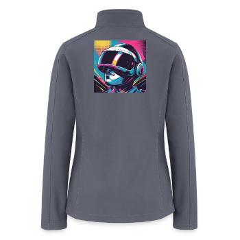 Neon Astronaut VR Odyssey - Women’s Soft Shell Jacket - gray - Back