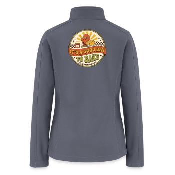 Good Day to Bake Badge - Women’s Soft Shell Jacket - gray - Back