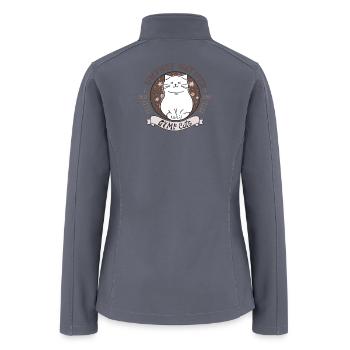 Gym Cats Logo Tee - Women’s Soft Shell Jacket - gray - Back