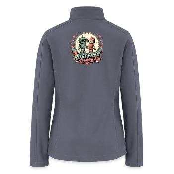 Rust-Free Romance Robots - Women’s Soft Shell Jacket - gray - Back