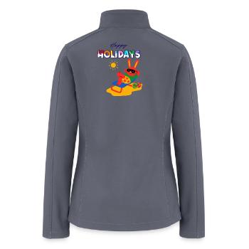 Sunny Bunny Holidays - Women’s Soft Shell Jacket - gray - Back