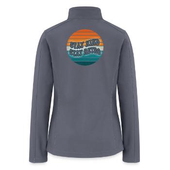 Stay Kind Stay Retro - Women’s Soft Shell Jacket - gray - Back