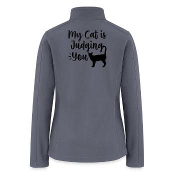 Funny Cat - Women’s Soft Shell Jacket - gray - Back