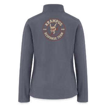 Krampus Response Team Funny Cryptid Krampus - Women’s Soft Shell Jacket - gray - Back