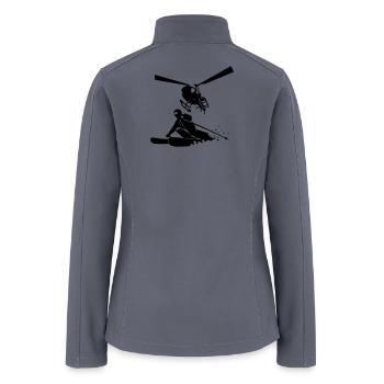 heliskiing - Women’s Soft Shell Jacket - gray - Back