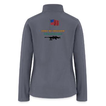 Cost of Freedom Incalculable - Women’s Soft Shell Jacket - gray - Back