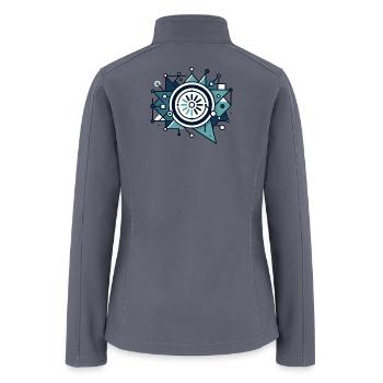 Circuit Starburst Emblem - Women’s Soft Shell Jacket - gray - Back